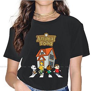 Animal Road Animal Crossing New Horizons Cartoon Print T-shirt